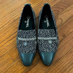 Chanel Tweed Loafers